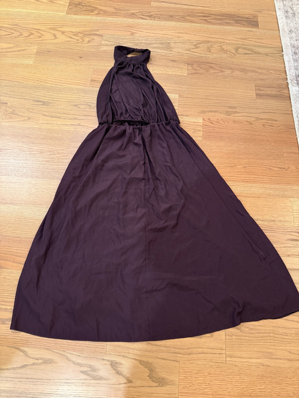 H&M Deep Purple Halterneck Maxi Dress – NWT – Size Large - Picture 9 of 10